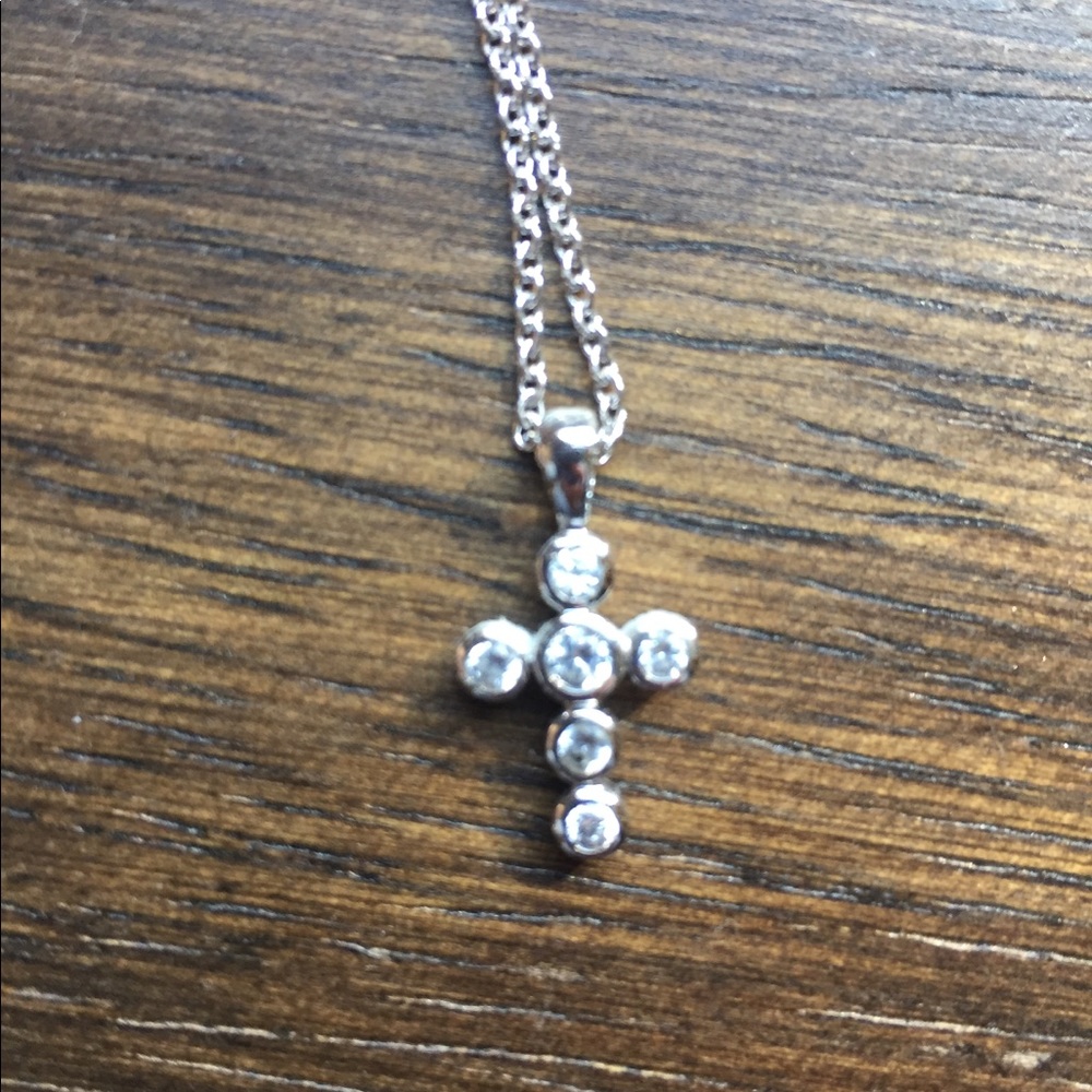 Cross necklace, 18” chain